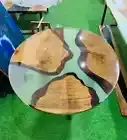 Epoxy Table Epoxy Resin Table Green Epoxy Coffee Table Live Edge Table Wooden
