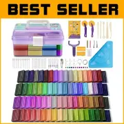 Art and Craft Polymer Clay Kit - 72 Colors, Easy to Shape for Young Artists