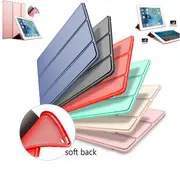 For iPad 10.2 inch 2021 9th Gen Smart Cover Case Soft Silicone Back Apple iPad 9 Generation