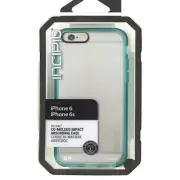 Incipio iPhone 6S/6 Octane Shock Impact Absorbing Case Clear/Cyan Bumper Cover