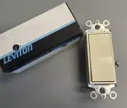 LEVITON 5603-2A 3 WAY GROUNDING DECORA ROCKER SWITCH ALMOND