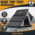 San Hima Kalbarri Lite Rooftop Tent Hardshell With Ladder Camping Grey+Roof Rack
