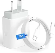 iPhone 16 Fast Charger, 20W iPad Charger USB C Fast Wall Charger with 2m Type C to C Cable for iPhone 16/16 Plus/16 Pro/16 Pro Max/15/15 Pro/15 Pro Max, iPad Pro/Mini/Air/AirPods