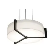 AFX APP1214MB-LW Apex 2 Light 15"W Suspension Pendant - Brown