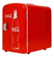 Red Coke Bottle Soda Coca Cola Mini Fridge Compact Personal Refrigerator Retro