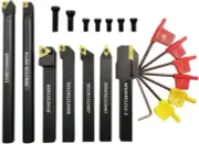 7PCS 1/2"/12mm Shank Lathe Turning Tool Holder with Carbide Turning Insert