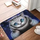 Bath Mat Cat Smile Doormat Flannel Carpet Entrance Door Rug Home Decoration