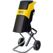 MICHIGAN 2400W Electric Garden Mulcher Shredder, Portable Wood Chipper, Push Sti