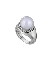 BELPEARL Silver 11-10mm Pearl Ring