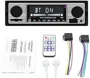 Birfcek 1 DIN Retro Car Stereo Audio Automotive Bluetooth with USB USB/SD/AUX Card FM MP3 Player PC Type:-5513