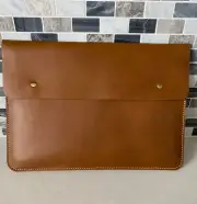 MacBook Pro/Air 13' 14' leather laptop sleeve, Genuine leather laptop case