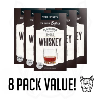 Still Spirits Top Shelf Select SINGLE WHISKEY Essence - 8x Pack ! FREE SHIPPING!