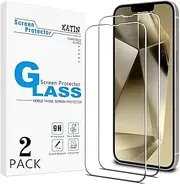 KATIN 2 Pack Screen Protector for iPhone 13 Pro Max 6.7 Inch Tempered Glass Anti Scratch Bubble Free Case Friendly