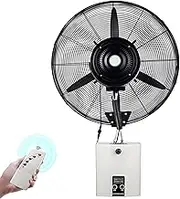 Cooling Fan with Mist,Wall Mount Oscillating Misting Fans with Remote,Industrial Spray Fans with 3 Wind Modes,15L Water Tank & Automatic Filling,for Industrial Shop Garage Barn Workspace(71cm/28in)