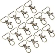 STOBOK Metal Lobster Claw Clasp Keychain Snap Hooks 360° Swivel Lobster Clip for DIY Lanyard