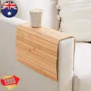 New Arm Rest Tray Flexible Couch Placemat Bamboo Table Natural Holder**