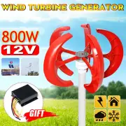 Wind Turbine Generator 800W 12V DC Home Power Motor Charge Controller 5 Blades