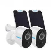 Reolink Argus 3 Pro 2 Pack Security Camera Wireless Outdoor Battery Operated (White)