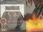 Anne Stokes Elemental Magic Fire Quit Cover - Queen - New Geniune