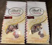 Lindt ~ 2-Bags White Peppermint Chocolate Lindor Truffles 8.5 oz ~ 5/31/2025