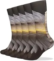 [NQHJT] Bald Eagle Socks for Women Men Breathable Boot Socks Warm Calf Socks for Hiking Work, Style, One Size, Style, One size