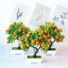 Plastic Artificial Fruit Tree Fake Plants Fruit Plant Potted Home Decoration