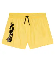 [Off-White Kids] Off-White Kids Logo swim shorts Y 12 yellow