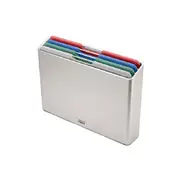 Joseph & Joseph Folio Large Chopping Board w/ Storage Holder Set Silver/Coast
