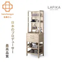 在飛比找momo購物網優惠-【Sato】LAFIKA菈菲卡雙抽五格收納櫃‧幅60cm(收