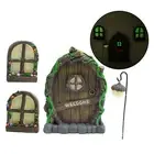 Miniature Fairy Window for Yard Art Garden Statues Decor for Kids Room