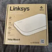 Linksys Velop Micro 6 Dual Band AX3000 WiFi 6 Mesh Router (41V-300-2619R)