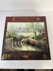 Thomas Kinkade Jigsaw Puzzle - Sunday Outing 1000 Piece 27" x 20" New Sealed