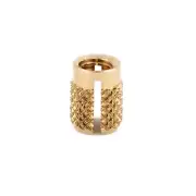 E-Z LOK Threaded Insert for Plastic Flush Brass Thread Inserts M3-0.5 Pack of 50