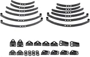 Leaf Springs Set, Leaf Spring Suspension Set, RC Car Steel Leaf Spring Suspension Bar Upgrade Replacement Accessories for 1/14 RC Crawler Car Upgrade Parts