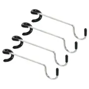4pcs Camping Lantern Hook Hanger, Tent Lamp Hooks Pole Hanger, Black