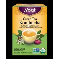 在飛比找蝦皮購物優惠-美國 Yogi tea瑜伽茶Kombucha康普茶綠茶16包