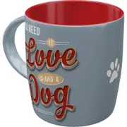 Nostalgic Art Love Dog 330ml Ceramic Mug Office Tea/Coffee Drink Cup w/ Handle
