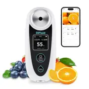Digital Brix Refractometer, 0-55% Range Brix Meter with ATC, ±0.1% Precision,...