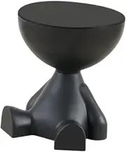 Side Table Coffee Table Statue Sculpture Multifunction Ornament Modern Small Cute for Bedroom Bathroom Home Dorm NightStand, Black