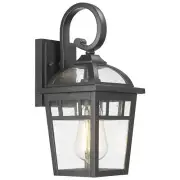 Outdoor Light Fixtures, E26 Socket Matte Black Exterior Wall Sconce Waterproo...