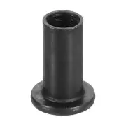 M8 T-nuts, 30pcs Carbon Steel Hex Socket Head Insert Nut 20mm Height, Black