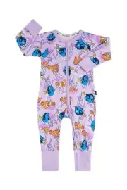 NWT BONDS X DISNEY FINDING NEMO PURPLE JELLYFISH ZIP ZIPPY WONDERSUIT 00/3-6