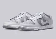 Nike Dunk Low Retro Grey/White Two-Tone Casual Sneakers Men's Size US 11 ✅