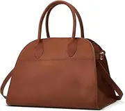 [Yafirgeer] Suede Large Tote Bag for Women Leather Bag Retro Purses Crossbody Bag Trendy Handbag Work Bag 2024