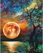 Fokenzary DIY Painting by Numbers Painting Canvas for Children or Adults Begi...
