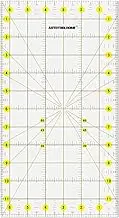 AUTOTOOLHOME Quilting Ruler Acrylic Quilters' Ruler for Easy Precision Cutting Fabric Paper, 6.5" x 12" for Quilting, Sewing & Crafts Template