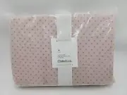 NEW Crate & Barrel Kids Organic Cotton Cozy Cloud Modern Star Mauve Rose - Twin