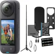 Insta360 X4 8K Waterproof 72MP 360° Action Helmet Camera + Tripod Selfie Stick