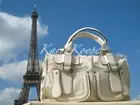 NEW CHLOE BAY HANDBAG LEATHER CREAM SATCHEL BAG PURSE PHOEBE PHILO RETAIL $2100