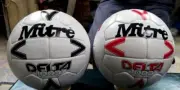 2X MITRE DELTA 1000 ENGLAND MATCH SOCCER BALL ORIGINAL LEATHER BALL SIZE 5